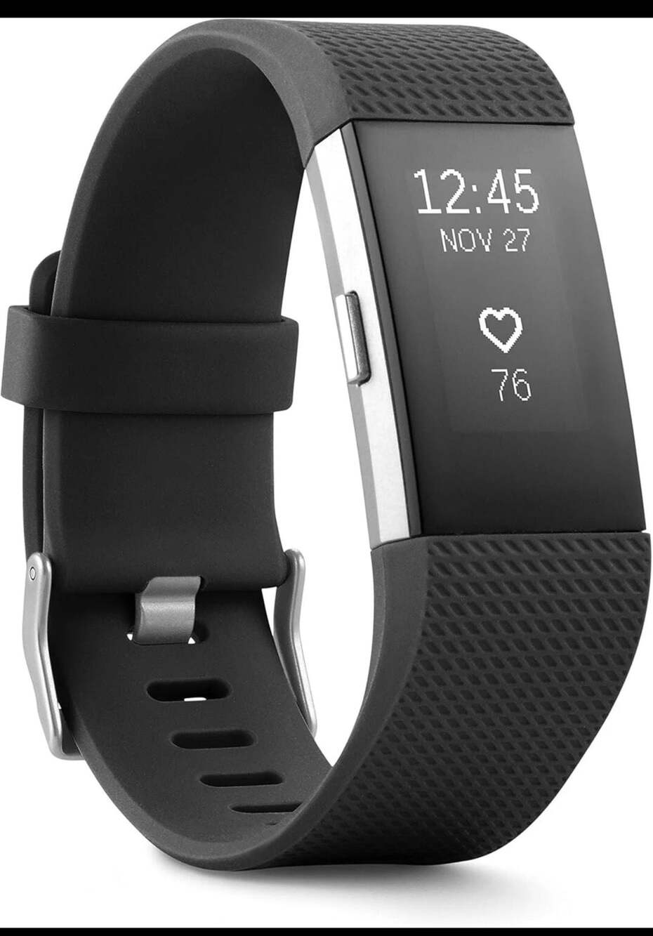 Fitbit Charge 2 Heart Rate Fitness Wristband Activity Tracker Black